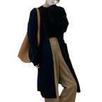 Damen Weicher Strickmantel mit großzügigen Taschen und weitem Schnitt EB