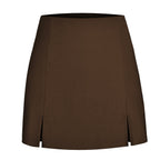 Damen Designer Minirock mit seitlichen Schlitzen EB
