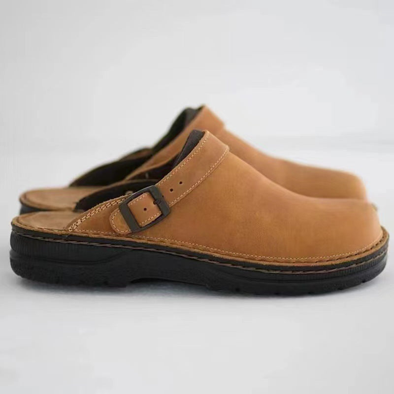 Damen Bequeme Clogs mit verstellbarem Riemen und ergonomischer Sohle EB
