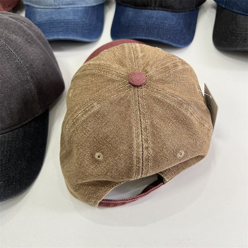 Verstellbare Herrenkappe in Denim-Optik
