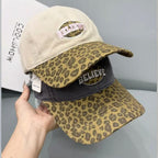 Lässige Damen-Baseballkappe mit Leopardenmuster