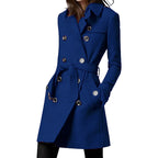 Damen eleganter und zeitloser Trenchcoat EB