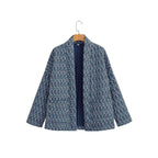 Damen Kimono-Jacke mit elegantem Muster und lockerer Passform EB