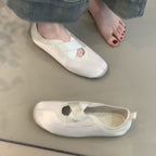 Damen elegante Ballerinas mit kreuzendem Riemen und komfortablem Fußbett EB