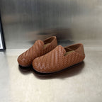 Damen Bequeme Mokassins mit raffiniertem Flechtdesign EB