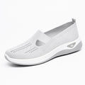 Damen Bequeme Slip-On Freizeitschuhe mit atmungsaktivem Strickoberteil EB