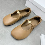 Damen Bequeme Ballerinas mit modischem Knoten-Detail EB