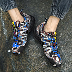 Damen Sportliche Trail-Laufschuhe mit robuster Sohlenkonstruktion und atmungsaktivem Obermaterial EB