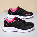 Damen Sportliche Laufschuhe mit atmungsaktiver Mesh-Oberfläche und dämpfender Sohle EB