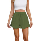 Damen Verspielte Rüschen-Sommer-Shorts EB
