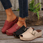 Damen Clogs mit modischem Schnallen-Design und trendiger Metallverzierung EB