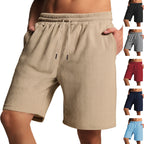 Herren Frottee-Shorts mit Fischgrätmuster