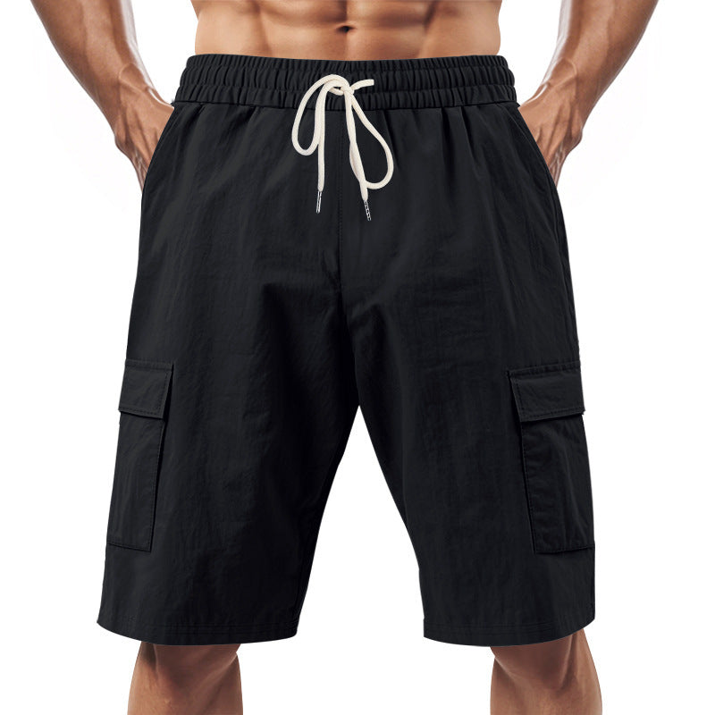 Technische Cargo-Shorts für Herren mit elastischem Kordelzugbund
