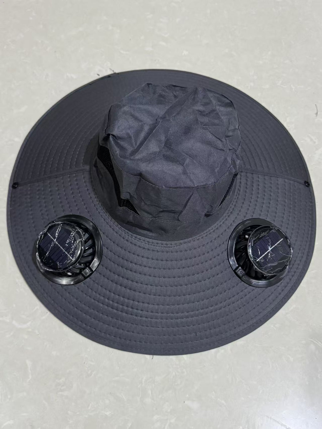 Ventilated Sun Hat with Battery Fans