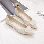 Damen elegante Ballerinas mit modischem Riemendesign und komfortablem Fußbett EB