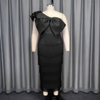 Damen Cocktailkleid mit voluminösem Rüschendesign und Fransen EB