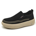 Damen Bequeme Slip-On Schuhe mit elastischen Einsätzen EB