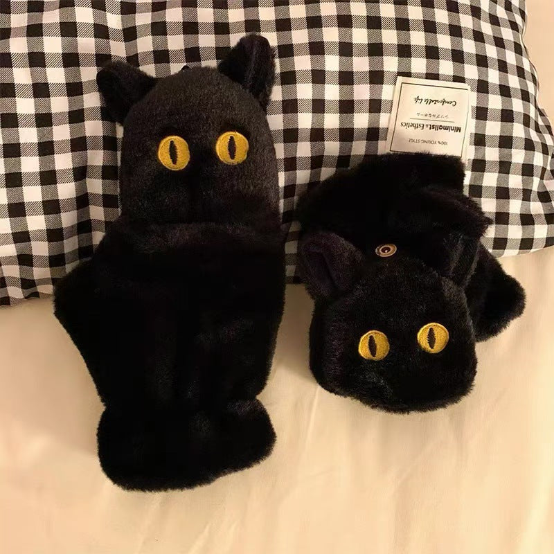 Gemütliche Plüsch-Hausschuhe mit Tiermotiv