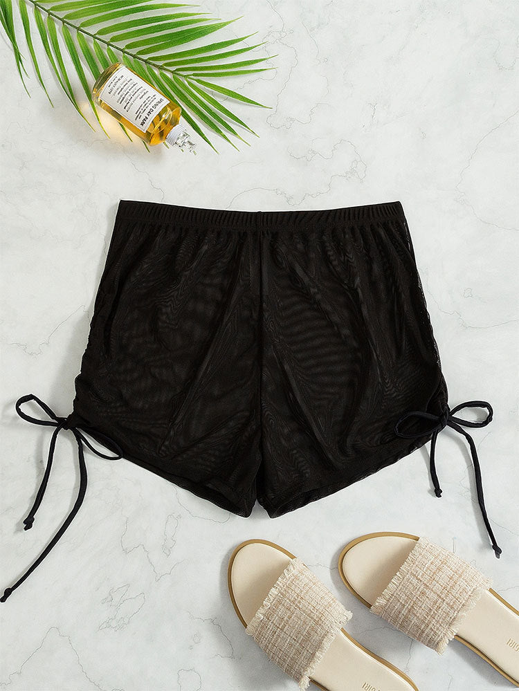 Bequeme Damen-Badeshorts mit Rüschendetails