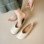 Damen Ballerinas mit einzigartigem Faltendesign EB