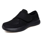 Damen Bequeme Slip-On Freizeitschuhe mit verstellbarem Klettverschluss EB