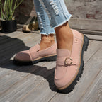Damen bequeme Mokassins mit modischem Design EB