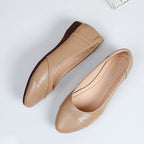 Damen Bequeme Ballerinas mit modischer Querstitching-Detail EB