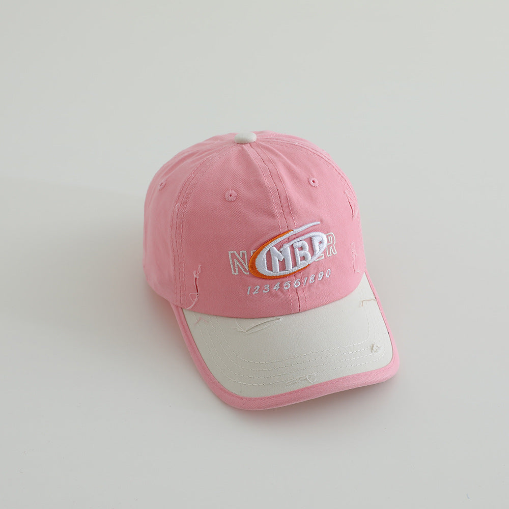 Herren-Baseballkappe aus Baumwolle im Used-Look