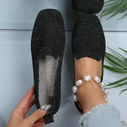 Damen Atmungsaktive Slip-On Schuhe aus Netzmaterial EB