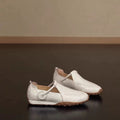 Damen Bequeme Slip-On Schuhe mit elastischem Riemen EB