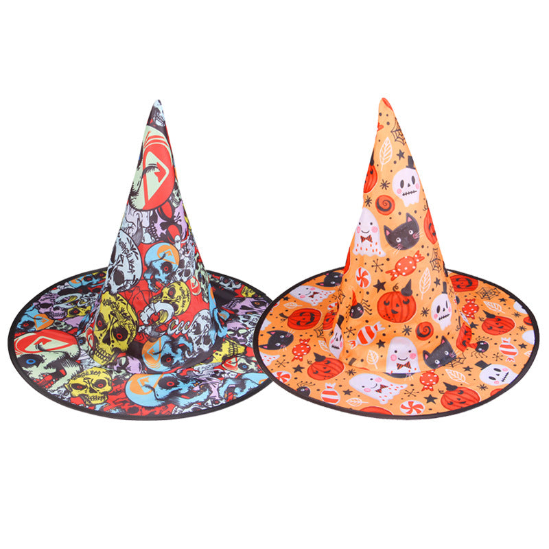 Verspielter Halloween-Hexenhut