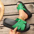 Damen Bequeme Riemchen-Pantoletten EB