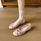 Damen Ballerinas mit modischen Riemchen und dekorativen Schnallen EB