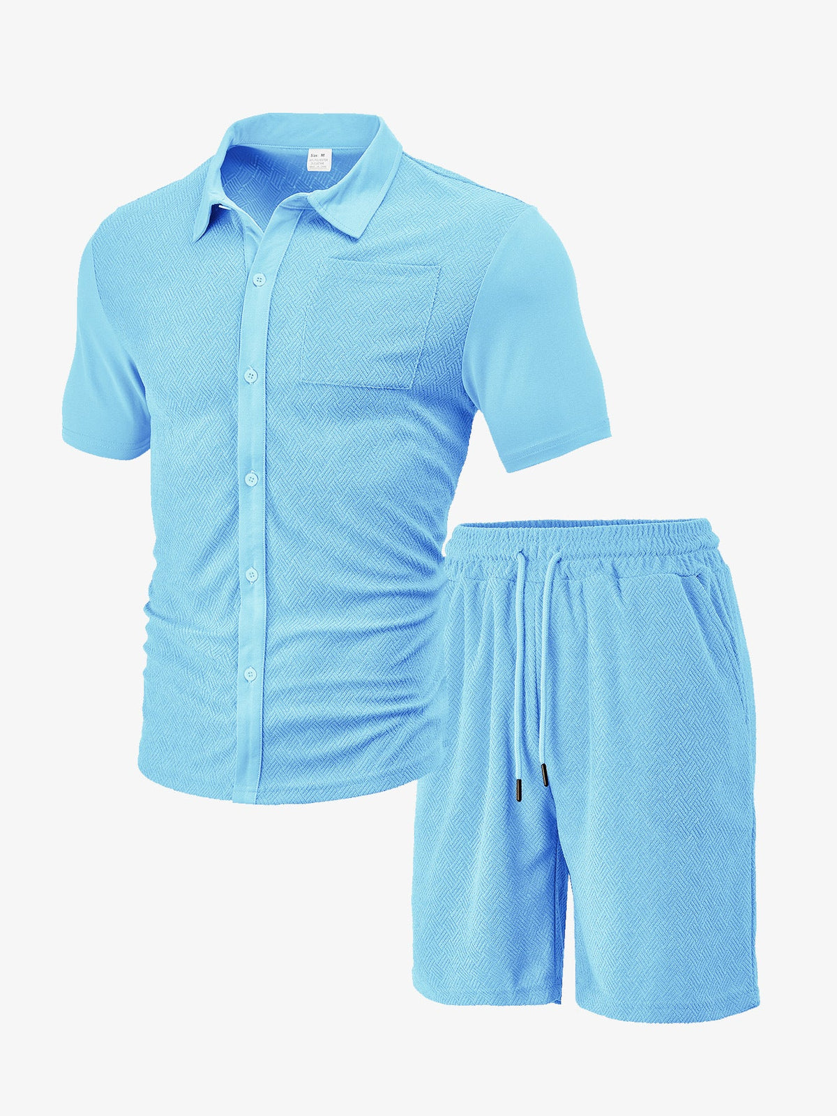 Freizeit-Set für Herren mit Hemd und Shorts
