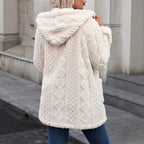 Damen Flauschige Kuscheljacke EB