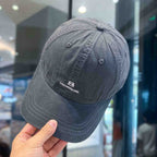 Men's Distressed Cotton Baseball Cap