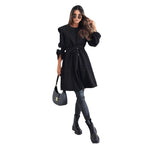 Damen lockerer Kapuzensweatcoat mit verstellbarem Taillenzug und eleganten Details EB