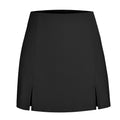 Damen Designer Minirock mit seitlichen Schlitzen EB