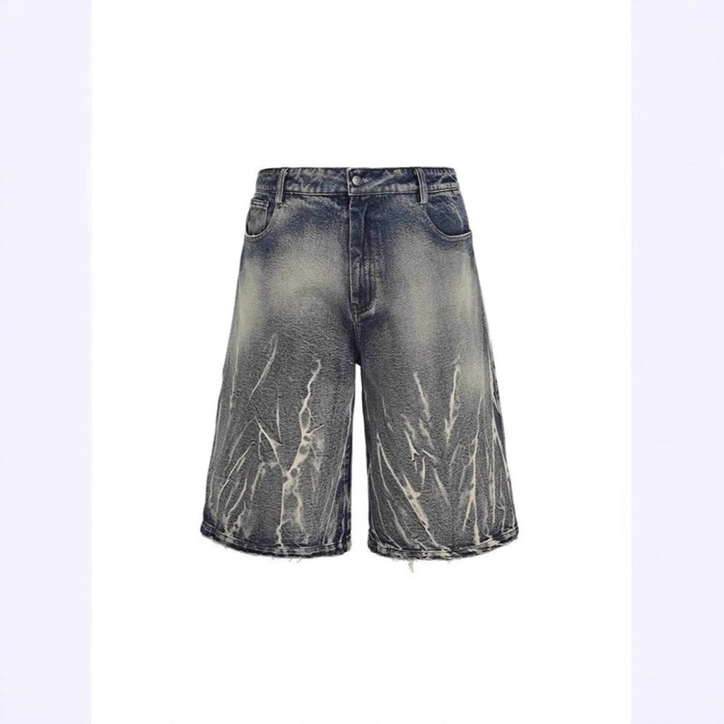 Stylische Baggy-Shorts für Herren im Used-Look