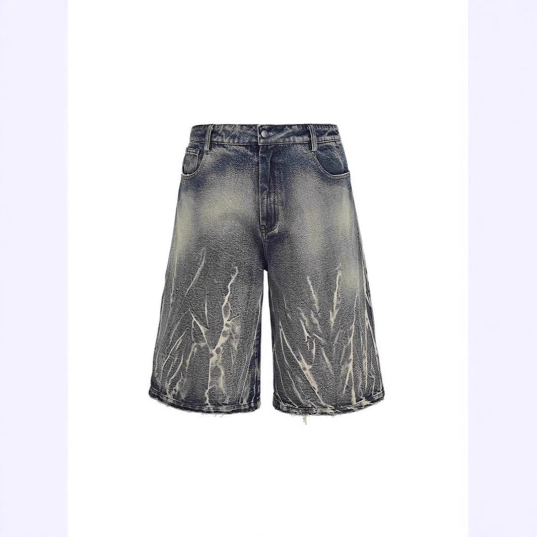 Stylische Baggy-Shorts für Herren im Used-Look