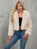 Damen Eleganter Kunstfellbolero EB