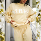 Damen-Freizeitset mit Oversized-Sweatshirt und Shorts