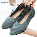 Damen Elastische und atmungsaktive Ballerinas mit rutschfester Sohle EB