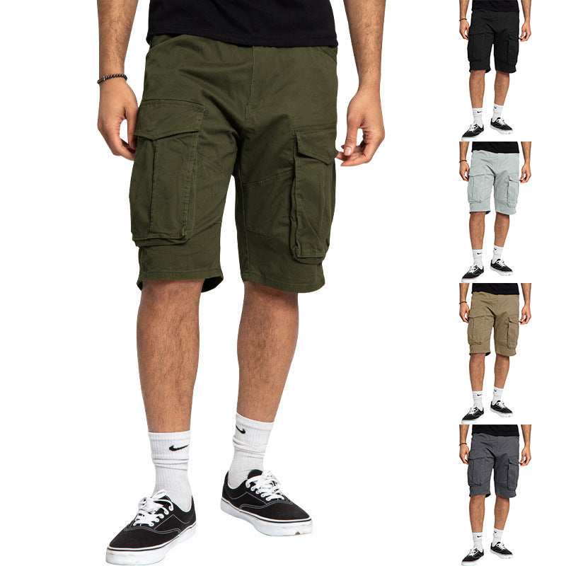 Herren-Cargoshorts mit großen Klappentaschen