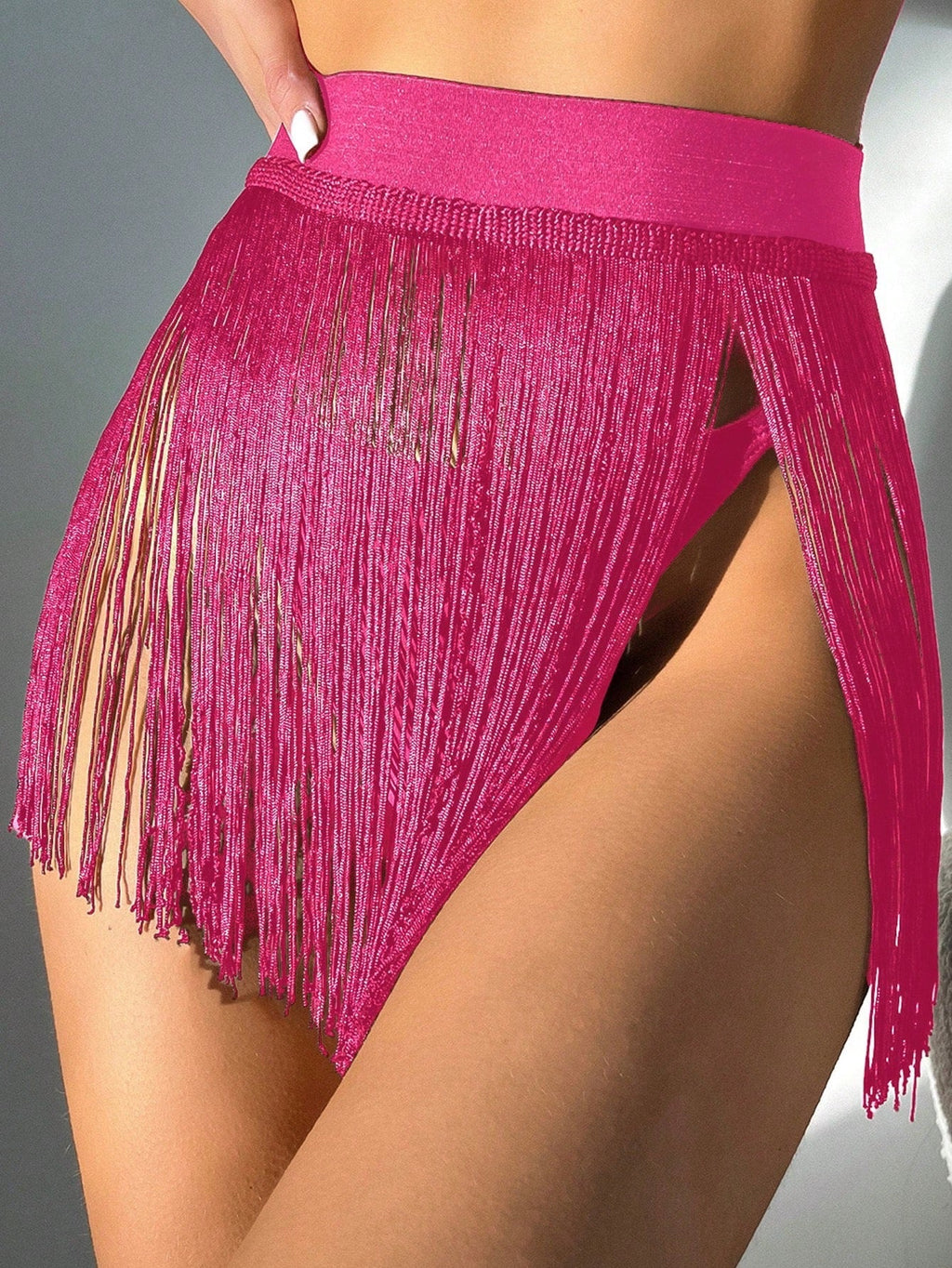 Damen Fransen Minirock EB