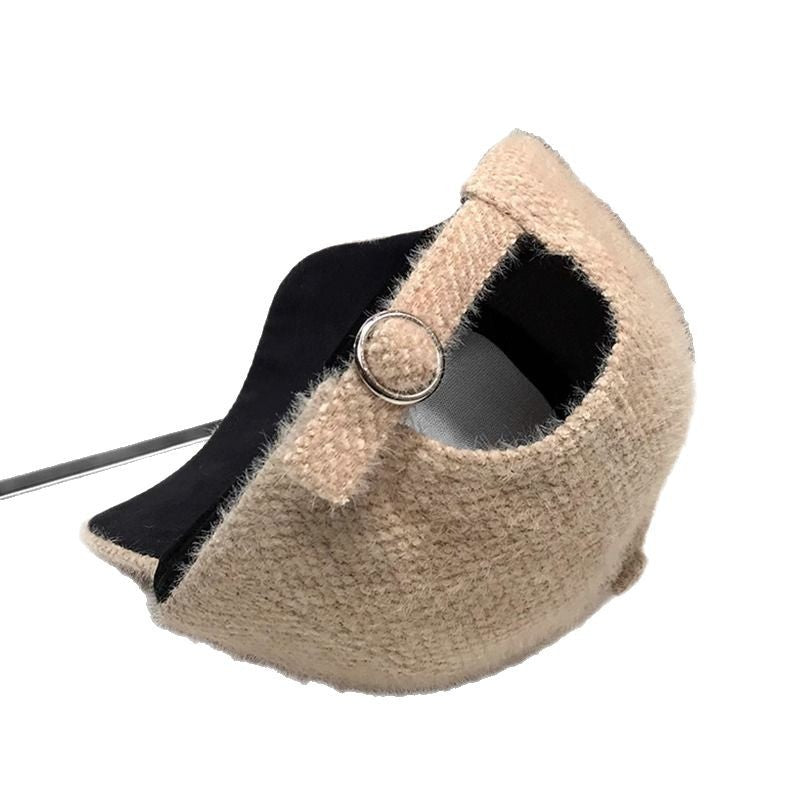 Luxuriöse Baseball-Cap aus Wolle mit Verzierungen