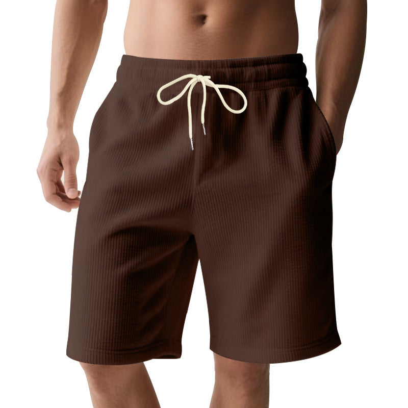 Herren nan knielange Bermudashorts mit elastischem Bund Kordelzug und Seitentaschen EB
