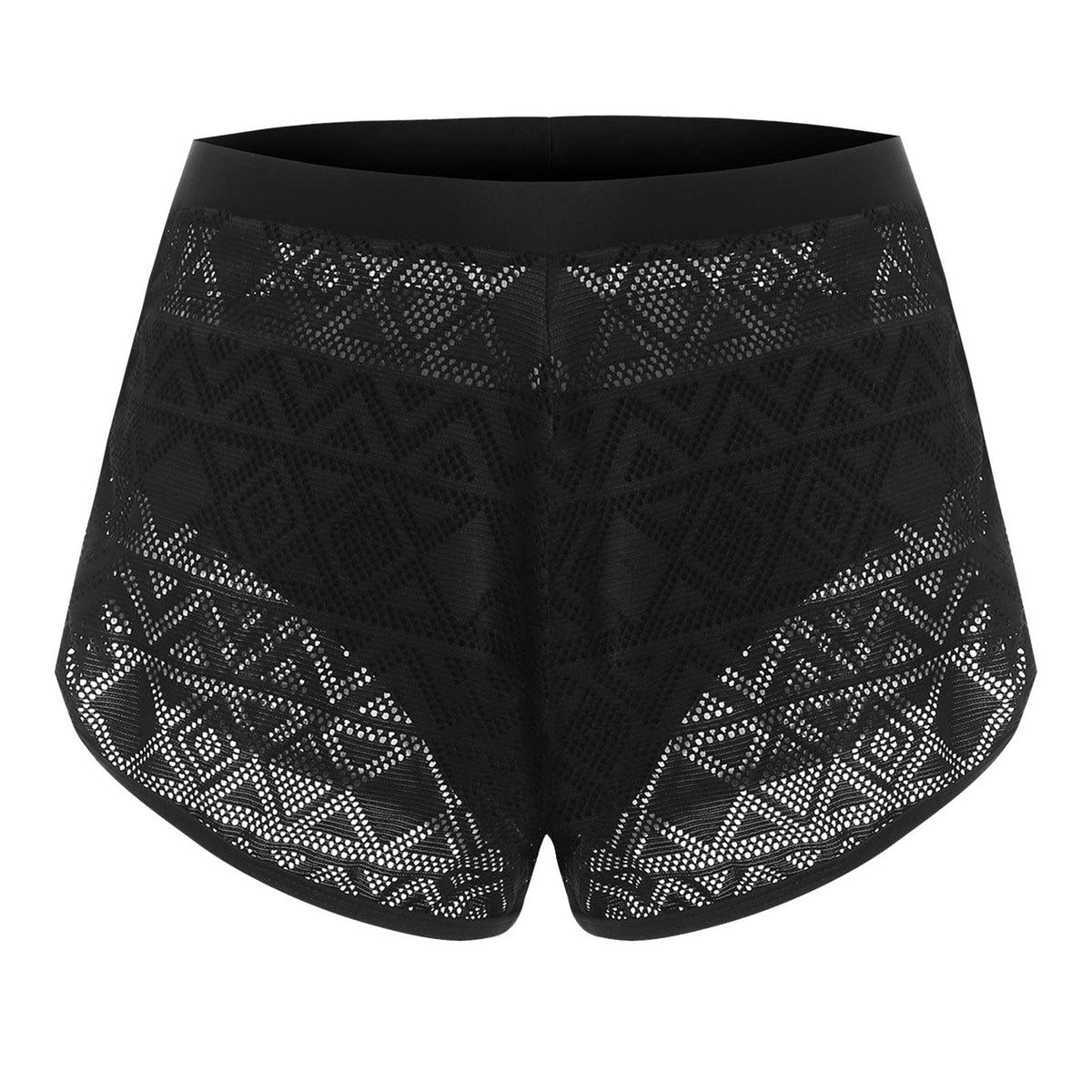 Sportshorts für Damen mit luftiger Netzstruktur