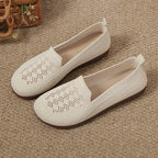 Damen Bequeme Slip-On Schuhe mit modischem Lochmuster EB