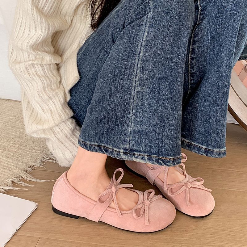 Damen Ballerinas mit elegantem Schleifendetail und komfortabler Polsterung EB